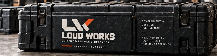Loud Works branded transit case